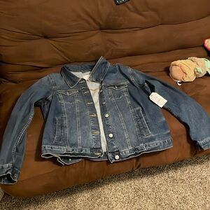 Jean jackets from the brand time and Tru.